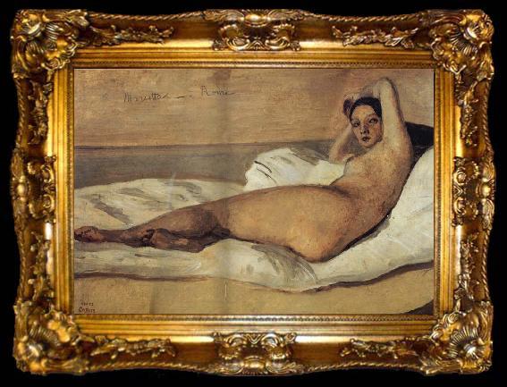 framed  Corot Camille Marietta, ta009-2