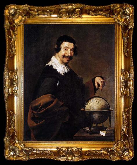 framed  Diego Velazquez Democritus, ta009-2