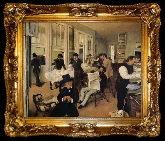 framed  Edgar Degas The cotton company of New Orleans, ta009-2