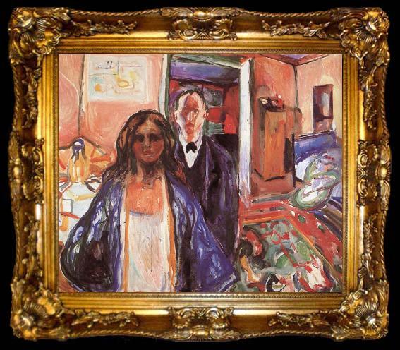 framed  Edvard Munch Artist and his Model, ta009-2