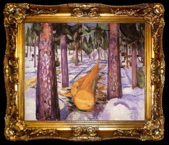 framed  Edvard Munch Yellow Wood, ta009-2