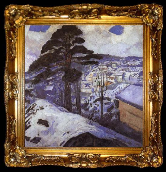 framed  Edvard Munch The Winter, ta009-2