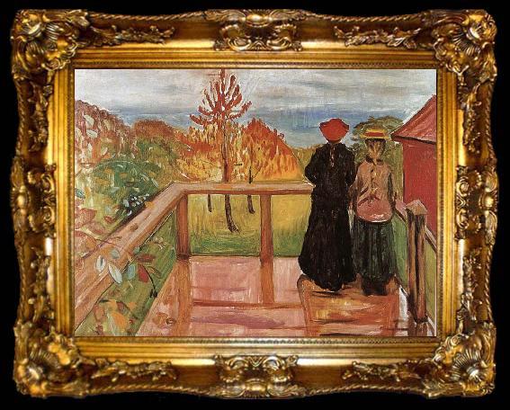 framed  Edvard Munch Rain, ta009-2