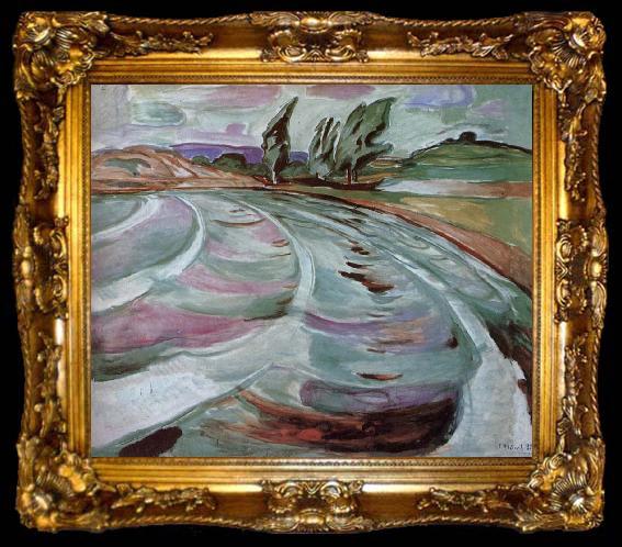 framed  Edvard Munch Wave, ta009-2