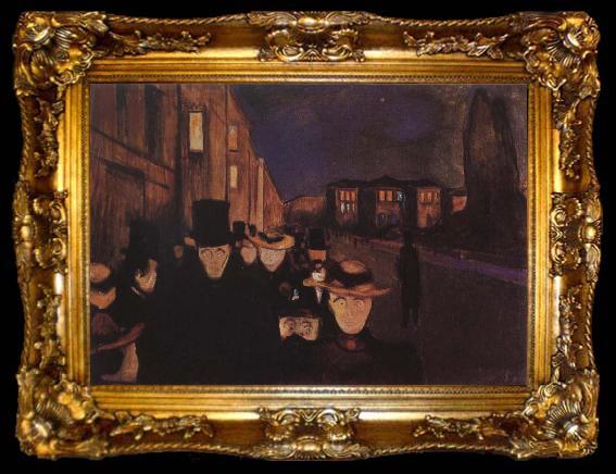 framed  Edvard Munch Night, ta009-2