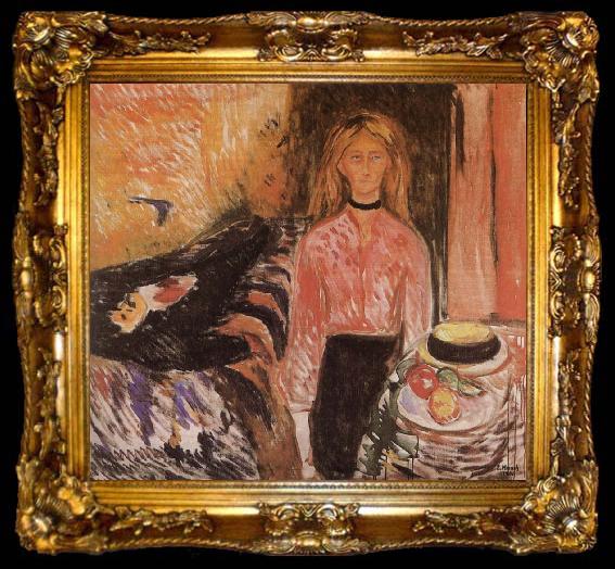 framed  Edvard Munch Female Cutthroat, ta009-2