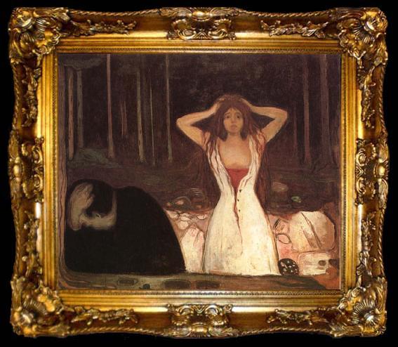 framed  Edvard Munch Ash, ta009-2