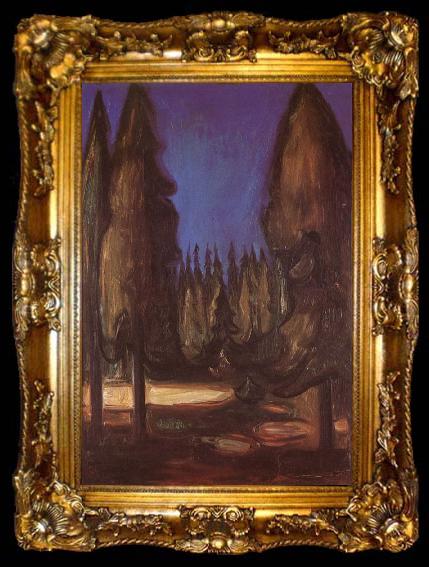 framed  Edvard Munch The Forest, ta009-2