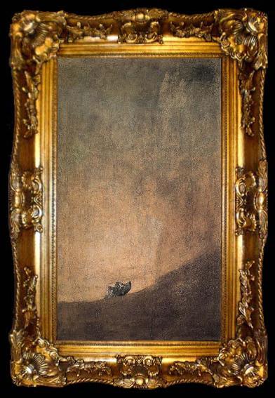 framed  Francisco Goya The Dog, ta009-2