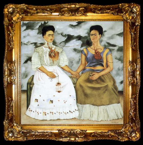 framed  Frida Kahlo Two Kahlo, ta009-2