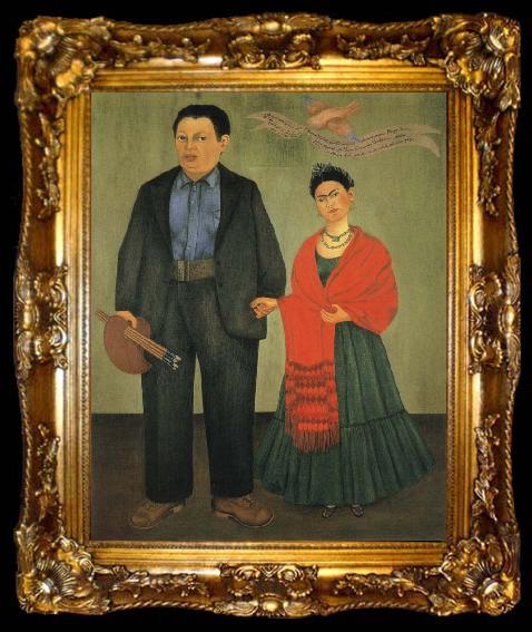framed  Frida Kahlo Two People, ta009-2