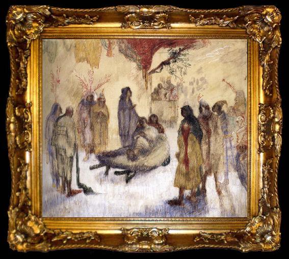 framed  James Ensor Christ and the Lame, ta009-2