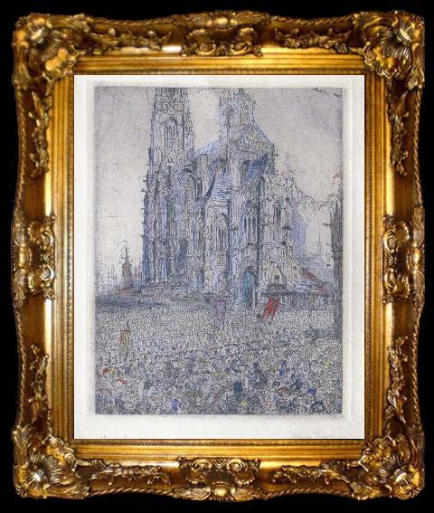 framed  James Ensor The Cathedral, ta009-2