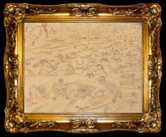 framed  James Ensor The Tormented Peasants, ta009-2