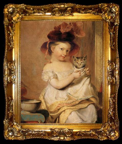 framed  Samuel Finley Breese Morse Little Miss Hone, ta009-2