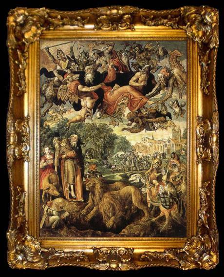 framed  VOS, Marten de The Temptations of St.Anthony, ta009-2