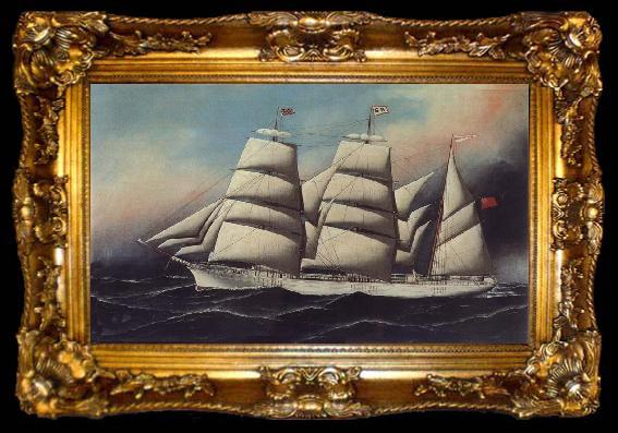 framed  unknow artist Marine painting, ta009-2