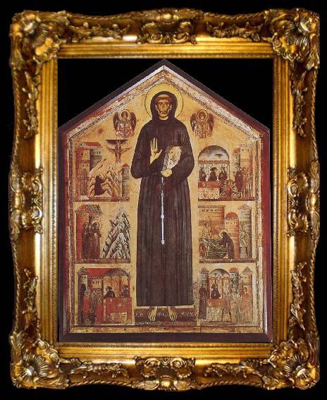 framed  BERLINGHIERI, Bonaventura St Francis and Scenes From his Life, ta009-2