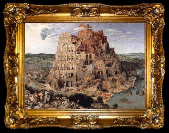 framed  BRUEGEL, Pieter the Elder The Tower of Babel, ta009-2