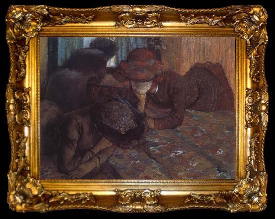 framed  Edgar Degas Conversation, ta009-2