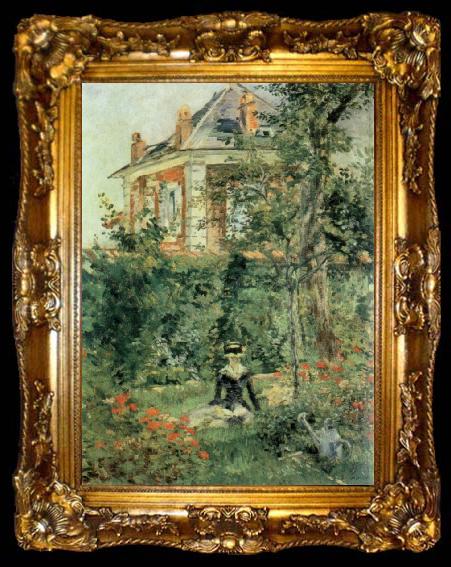 framed  Edouard Manet Corner of the Garden at Bellevue, ta009-2