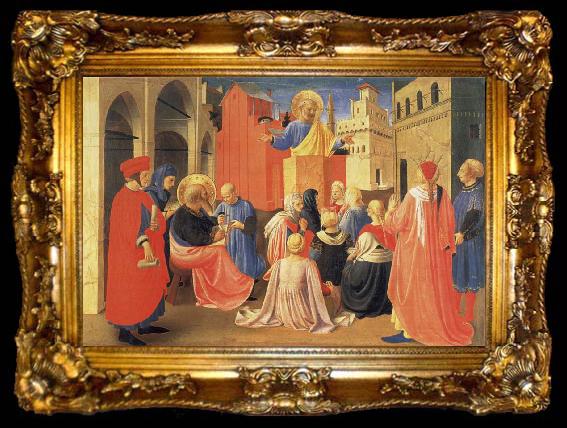 framed  Fra Angelico The Hl. Petrus preaches, ta009-2