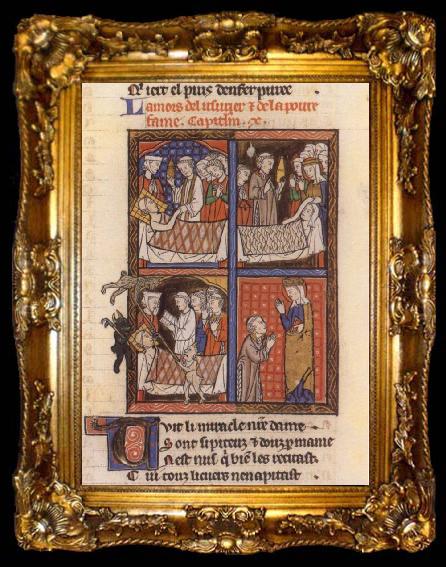 framed  Gautier de Coinci Life and Miracles of the Virgin, ta009-2
