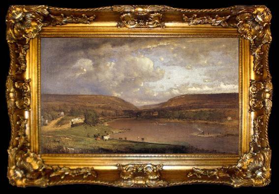 framed  George Inness On the Delaware River, ta009-2