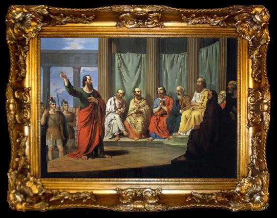 framed  Giovanni Ricco Sermon of the Hl. paulus, ta009-2