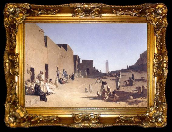 framed  Gustave Guillaumet Laghouat Algerian Sahara, ta009-2