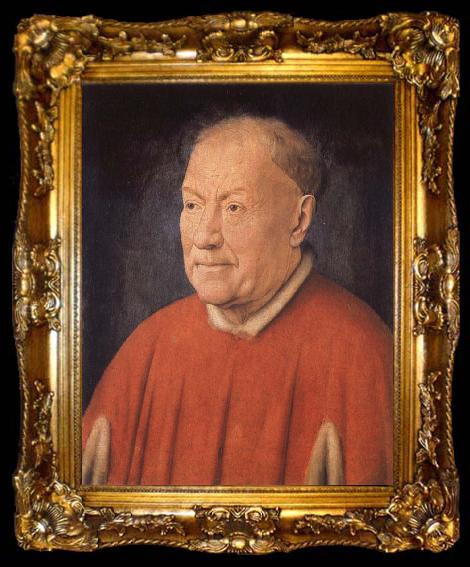 framed  Jan Van Eyck Cardinal Niccolo Albergati, ta009-2