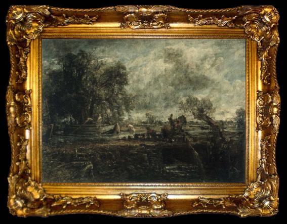 framed  John Constable A Study for The Leaping Horse, ta009-2