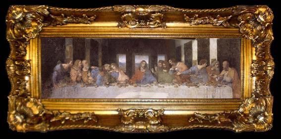 framed  LEONARDO da Vinci Last Supper, ta009-2