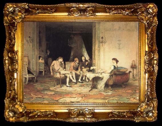 framed  Orchardson, Sir William Quiller The Rivals, ta009-2
