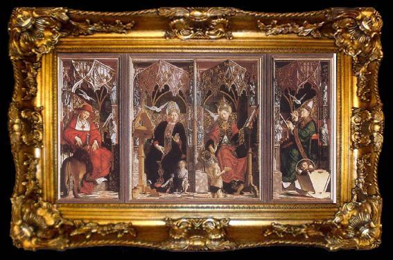 framed  PACHER, Michael Altarpiece of the Earyly Chuch Fathers, ta009-2
