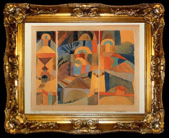 framed  Paul Klee Temple Garden, ta009-2