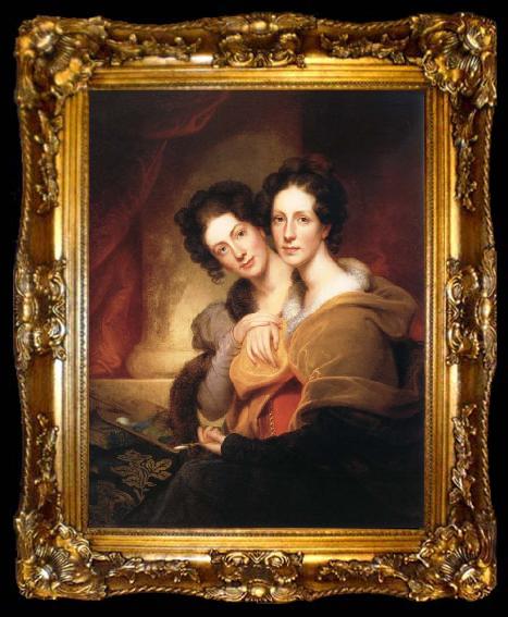 framed  Rembrandt Peale The Sisters, ta009-2