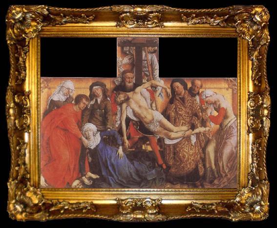framed  Rogier van der Weyden Deposition, ta009-2