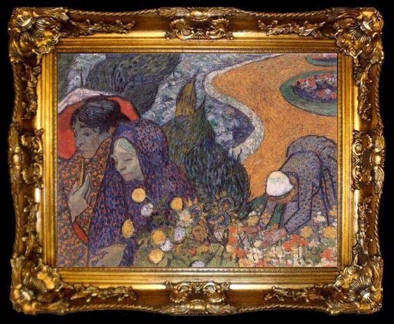 framed  Vincent Van Gogh Memories of the Garden in Etten, ta009-2