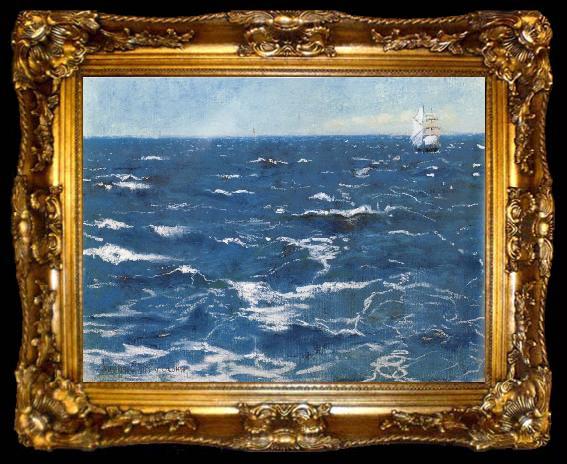 framed  William Stott of Oldham Choppy Sea, ta009-2