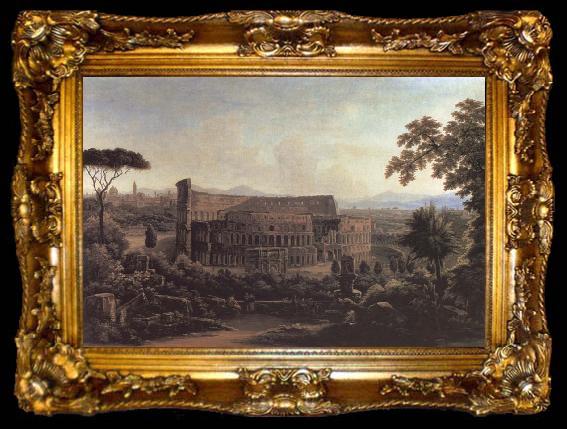 framed  unknow artist A View in rome.the colosseum, ta009-2