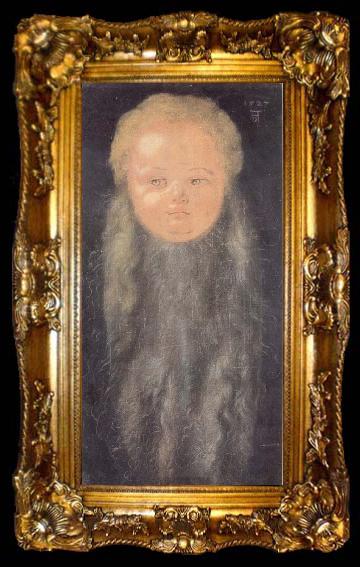 framed  Albrecht Durer Portrait of a boy with a long beard, ta009-2
