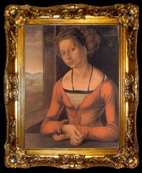 framed  Albrecht Durer Young Woman with Bound Hair, ta009-2
