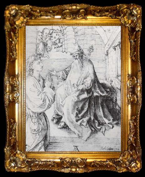 framed  Albrecht Durer Youth kneeling beffore the judge, ta009-2
