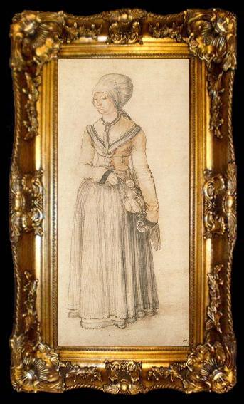 framed  Albrecht Durer A Nuremberg Lady in Everyday, ta009-2