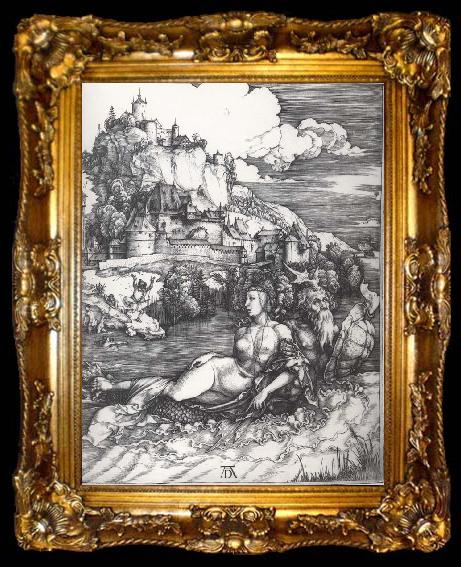 framed  Albrecht Durer The Sea Monster, ta009-2