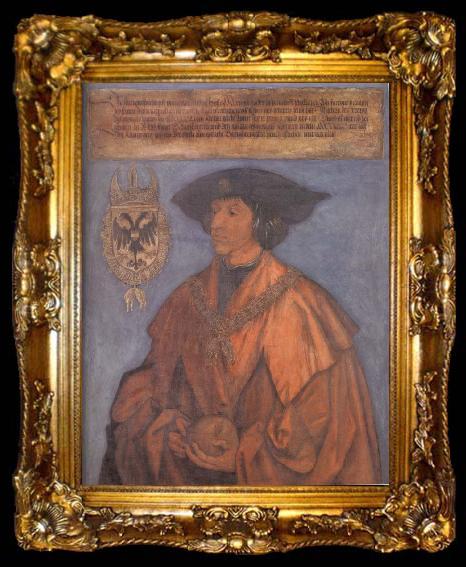 framed  Albrecht Durer Emperor charlemagne, ta009-2