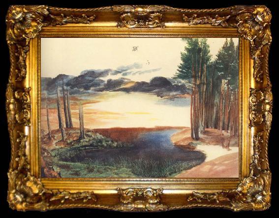 framed  Albrecht Durer A Pond in the woods, ta009-2