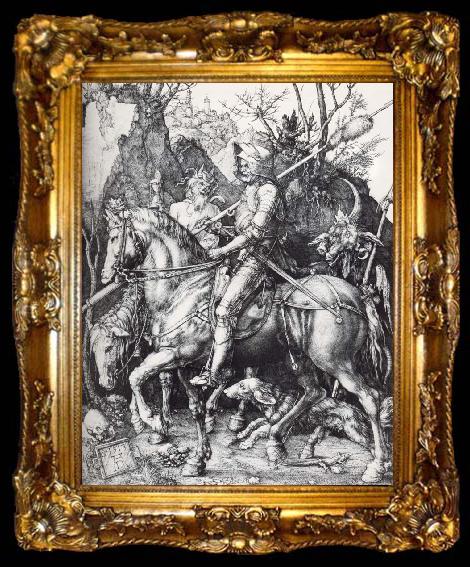 framed  Albrecht Durer Kinght,Death and Devil, ta009-2