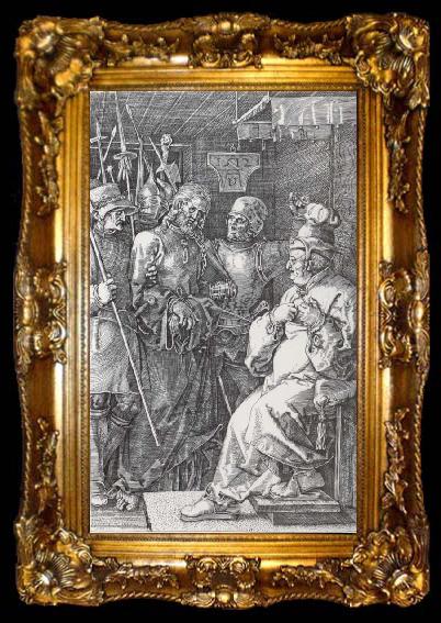 framed  Albrecht Durer Christ befroe Caiaphas, ta009-2